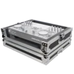ProX ATA style flight case for Denon DJ Prime Go digital controller, silver and black exterior