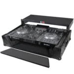 ProX ATA flight case for Denon PRIME 2 DJ controller with integrated laptop shelf and 1U rack space