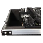 ProX ATA flight case for Denon PRIME 4 DJ controller with dimensional measurements and specifications diagram