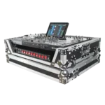 ProX ATA flight case for Denon PRIME 4 DJ controller with wheels and 1U rack space