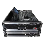 ProX ATA flight case for Denon PRIME 4 DJ controller with 1U rack space and wheels