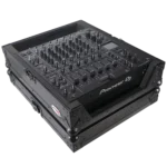 ProX ATA style flight case for Pioneer DJM-A9 and DJM-V10 DJ mixer with dimensional specifications diagram