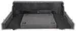 ProX ATA flight case for Behringer WING digital mixer showing doghouse compartment detail with secure latching mechanism