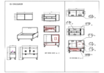 ProX ATA flight case dimensional diagram showing interior layout for two RCF EVOX12 speakers and subwoofers