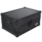 ProX ATA flight case with integrated laptop shelf and secure latching mechanism for Pioneer DJM mixer