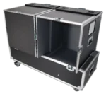 ProX ATA flight case designed for two LD Systems Maui 44G2 compact speaker arrays with subwoofer storage