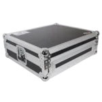 ProX ATA flight case for NUMARK MIXSTREAM PRO DJ controller showing rear panel connections and cable management