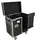 ProX ATA flight case for two large moving head lighting fixtures with dimensional diagram and specifications