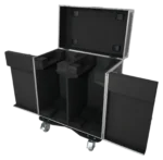 ProX ATA flight case for two large moving head lighting fixtures with four casters, front view