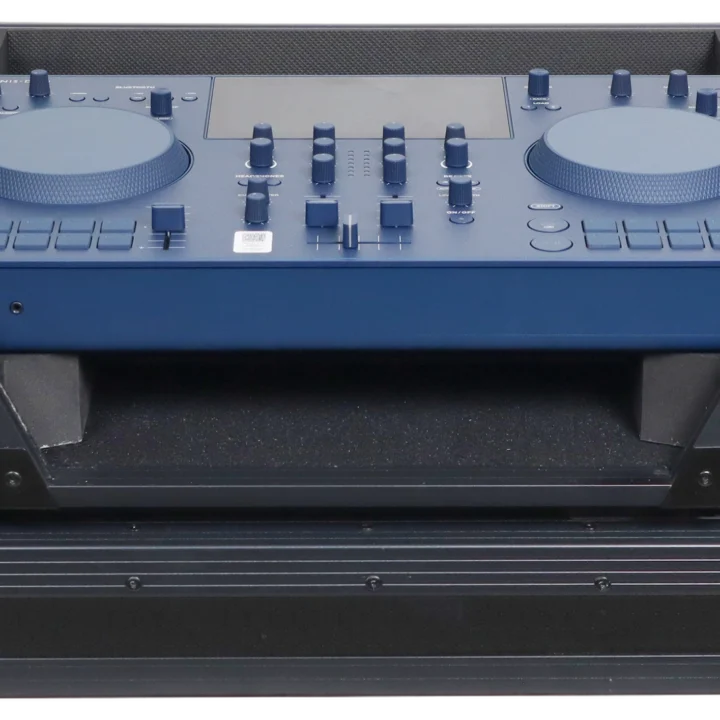 ProX ATA flight case for Pioneer AlphaTheta OMNIS-DUO DJ controller, black protective case side view