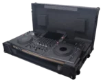 ProX ATA flight case for Pioneer Opus Quad DJ controller showing black finish hardware and latch detail