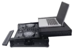 ProX ATA flight case for Pioneer DDJ-FLX4 DJ controller showing rear panel with cable management and ventilation ports
