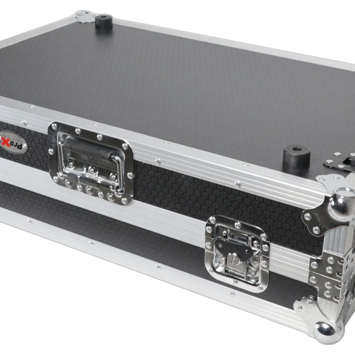 ProX ATA flight case for Pioneer DDJ-REV5 XDJ-RX3 DJ controller with dimensional specifications and measurements