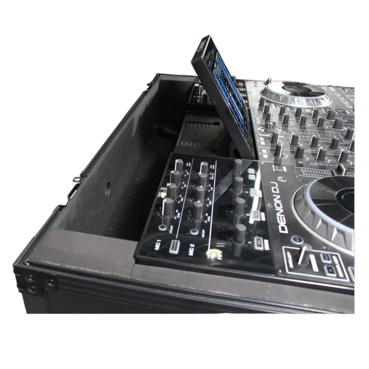 ProX ATA flight case for Pioneer PRIME 4 MK2 DJ controller with 1U rack space and wheels