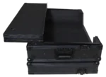 ProX ATA flight case for Pioneer XDJ-AZ DJ controller with wheels and LED lighting, side profile view