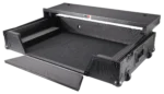 ProX ATA flight case for Pioneer XDJ-XZ DJ controller with laptop shelf and wheels in black