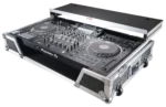 ProX ATA flight case for Pioneer XDJ-XZ DJ controller showing rear panel with cable management and ventilation ports