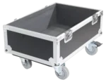 ProX ATA style flight case designed for QSC KSUB subwoofer speaker transport and storage