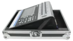 ProX ATA flight case for QSC TouchMix 30 digital mixer showing protective latches and hardware detail