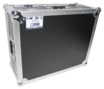 ProX ATA flight case for Allen Heath QU-16 mixer showing rear panel connections and cable management