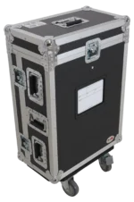 ProX ATA flight case for Allen & Heath QU5 digital mixer with dimensional specifications and doghouse compartment layout