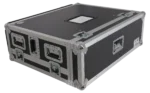 ProX ATA flight case for Allen & Heath QU7 digital mixer with dimensional specifications and doghouse compartment layout
