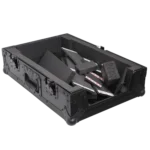ProX ATA flight case rear panel showing handle and protective black finish construction