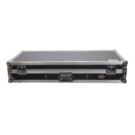 ProX ATA flight case rear panel showing cable management ports and ventilation for Pioneer CDJ 3000 and DJM A9 mixer
