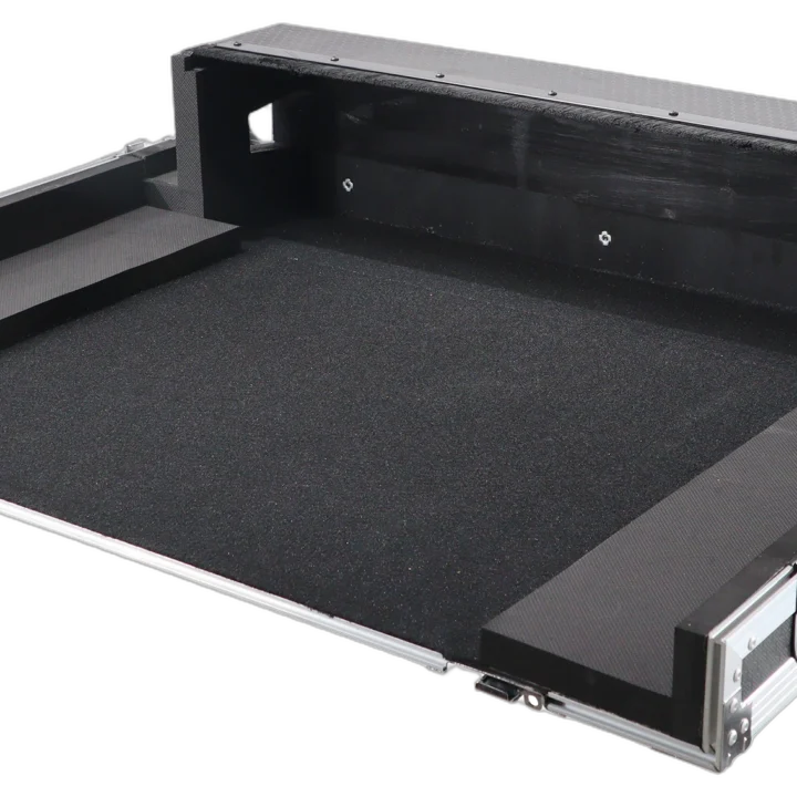 ProX ATA digital audio mixer flight case for Soundcraft SI Impact console with doghouse compartment and caster wheels