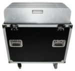 ProX ATA aluminum flight case with 8mm F34 F32 F31 truss base plates, secondary angle view