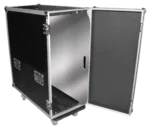 ProX ATA flight style road case 36 inch aluminum 8mm truss base plates front view