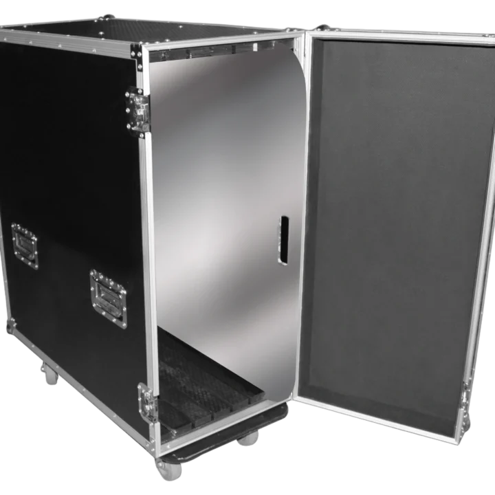 ProX ATA flight style road case 36 inch aluminum 8mm truss base plates front view