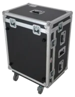 ProX ATA flight case for Waves eMotion LV1 mixer with doghouse compartment and caster wheels dimensional specifications