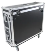 ProX ATA flight case for Behringer X32 digital audio mixer with doghouse compartment dimensional diagram specifications