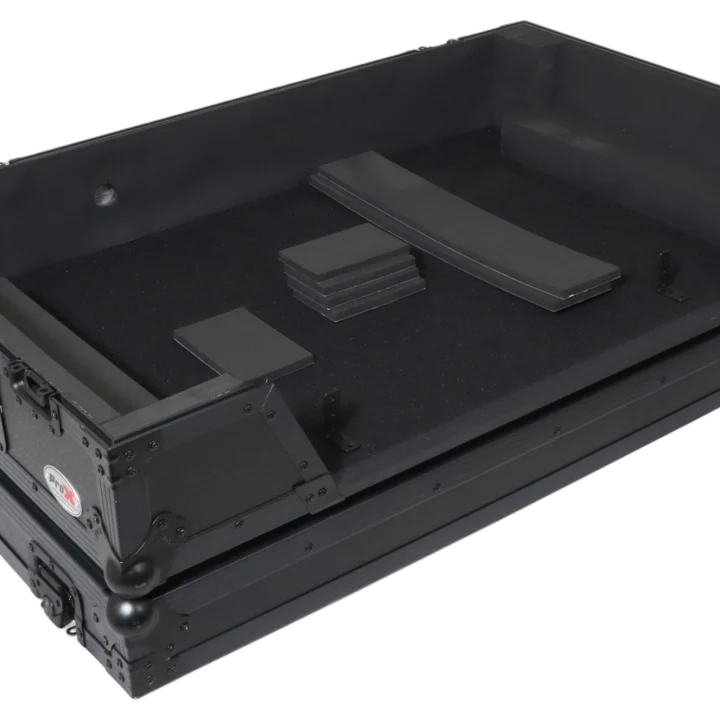ProX ATA flight case for Pioneer XDJ-AZ DJ controller with wheels and 1U rack space, black