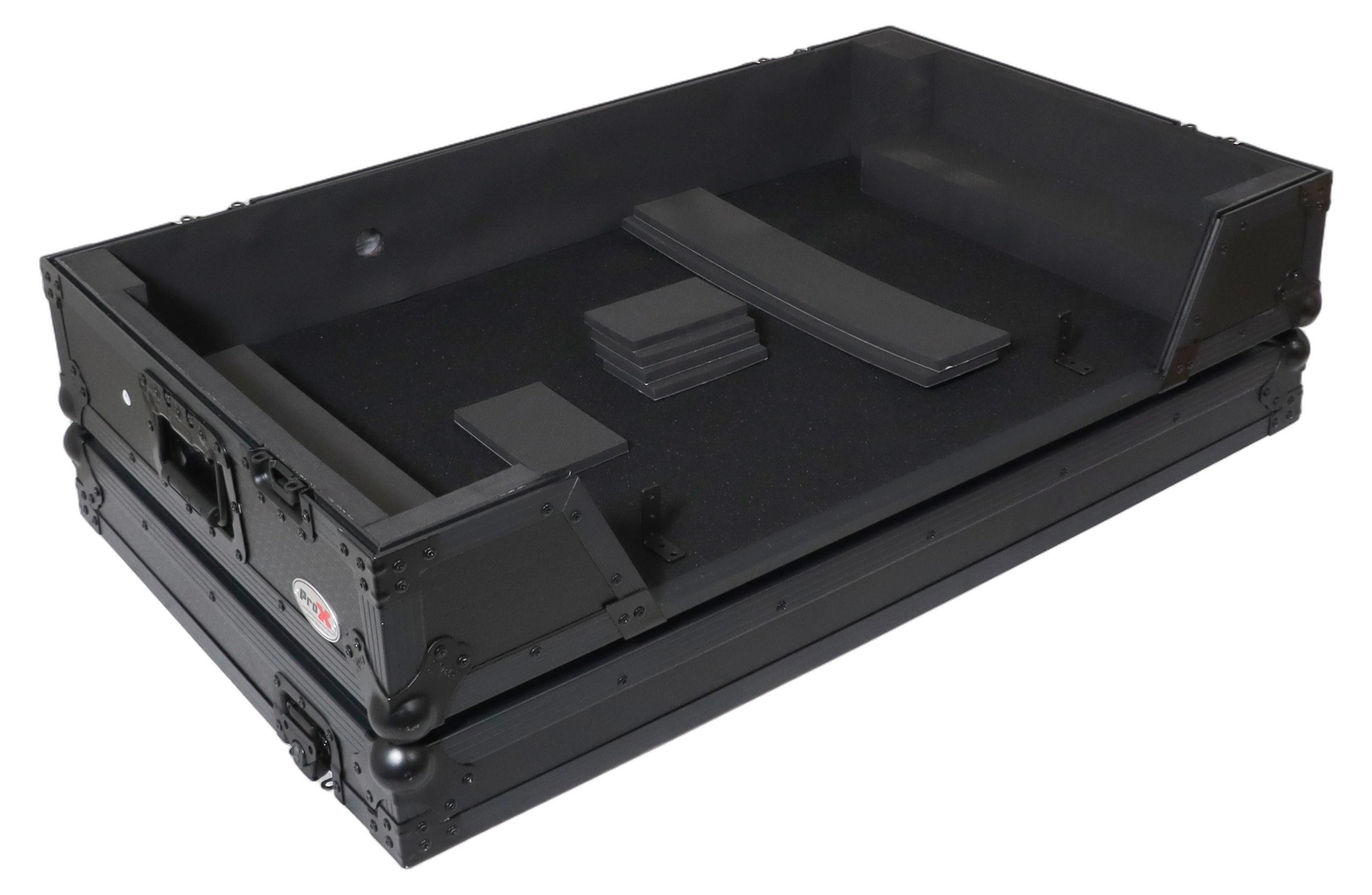 ProX ATA Flight Case Pioneer XDJ-AZ DJ Controller Wheels ProX ATA flight case for Pioneer XDJ-AZ DJ controller with wheels and 1U rack space, black