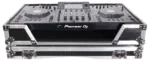 ProX ATA flight case for Pioneer XDJ-XZ DJ controller showing rack space and wheel detail