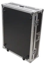 ProX ATA flight case for Yamaha MGP24X digital mixer with caster wheels, side profile view