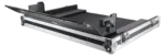 ProX ATA flight case for Yamaha QL5 digital mixer showing heavy-duty caster wheels and doghouse compartment