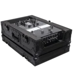 ProX ATA flight case for Pioneer DJM S11 and RANE SEVENTY mixer, black finish, detail view of hardware