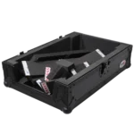 ProX ATA flight case for Pioneer DJM S11 and Rane Seventy mixer, black finish, side profile view