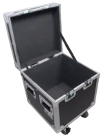 ProX ATA utility flight case with heavy-duty construction, reinforced corners, and four-inch casters for professional road transport