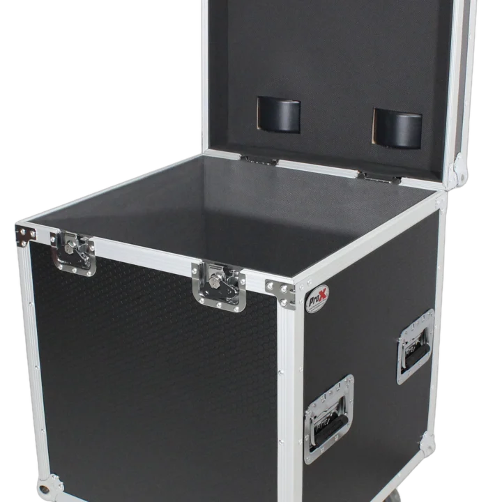 ProX ATA utility flight case with heavy-duty construction and 4-inch casters, front view