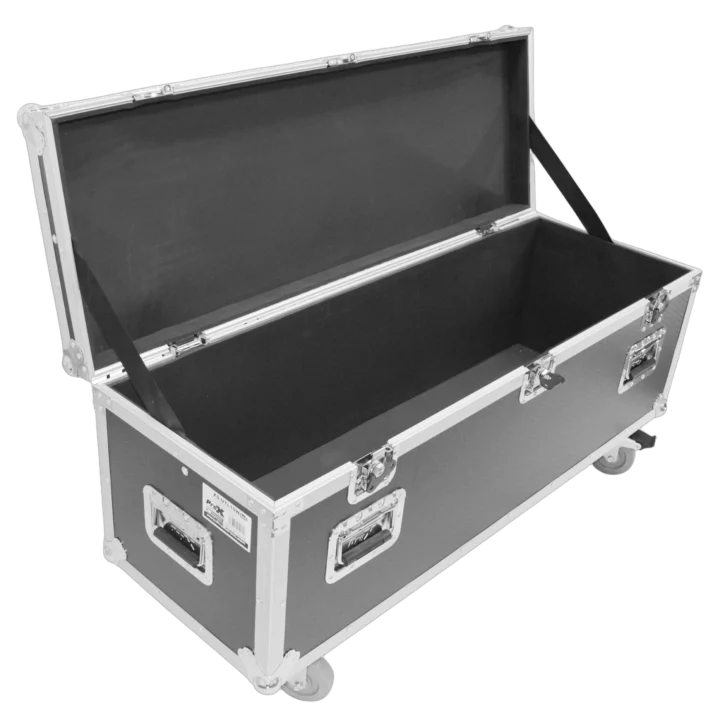 ProX ATA utility flight case with heavy-duty casters, 47.5 x 16 x 16 inch exterior dimensions