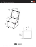 ProX ATA utility flight case with heavy-duty casters, professional road case storage solution