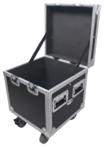 ProX ATA utility flight case with heavy-duty casters, 18x18x18 exterior dimensions, secondary angle view
