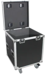 ProX ATA utility flight case with heavy-duty casters, 22.5x22.5x25 inches exterior dimensions