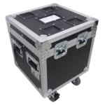 ProX ATA utility flight case with heavy-duty construction and four-inch casters, side profile view
