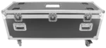 ProX ATA utility flight case with heavy-duty construction and 4-inch casters, side profile view