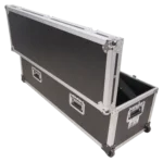 ProX ATA utility flight case side view showing low profile wheels and heavy-duty construction